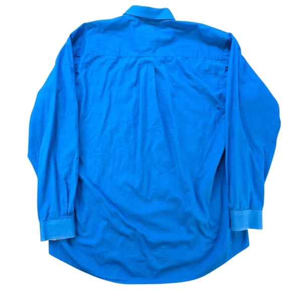 Cinch Western Shirt Men's Large Blue Paisley Trim Pearl Snap Long Sleeve Rodeo - Picture 5 of 10